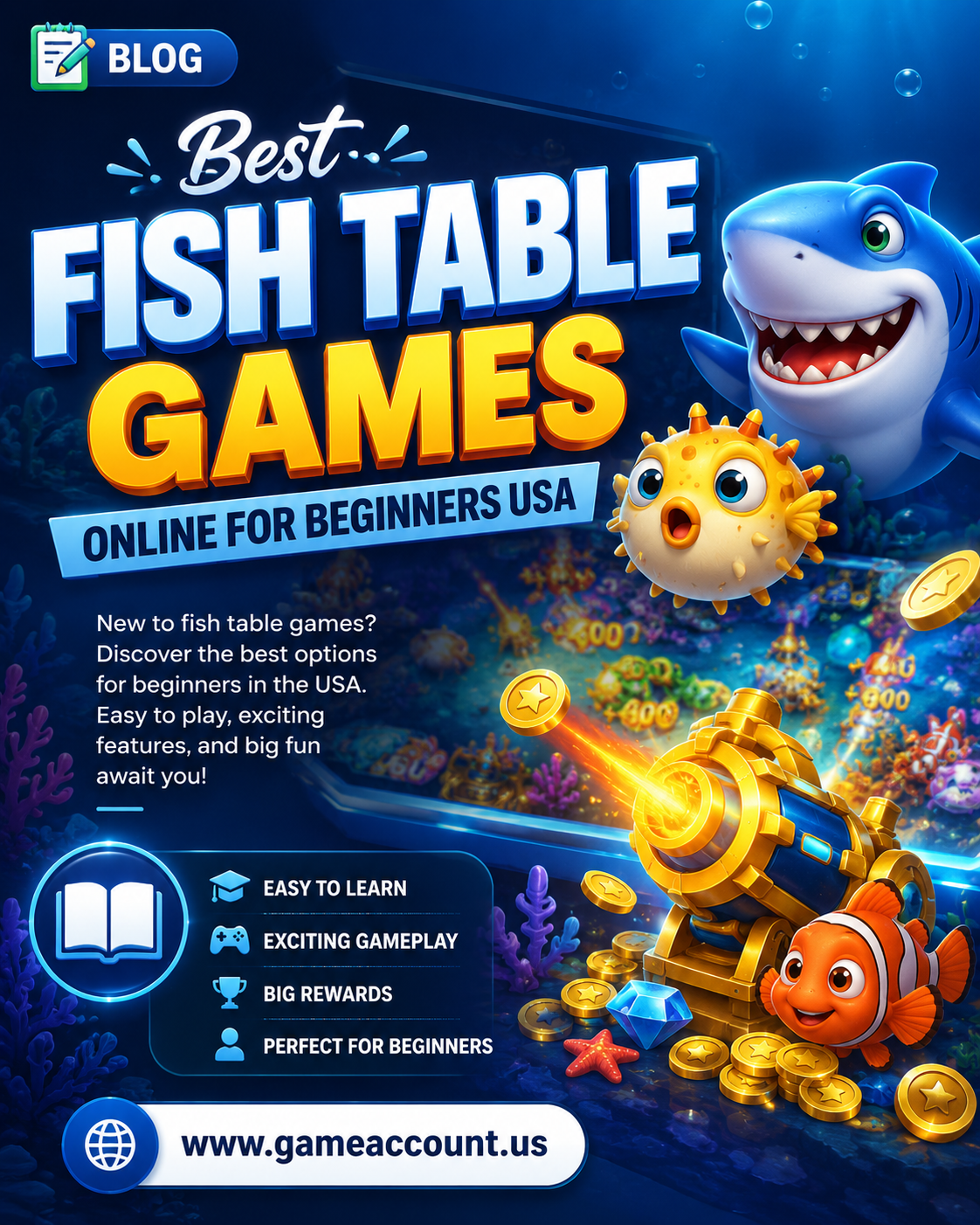 Best Fish Table Games Online for Beginners USA